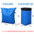 快递打包袋淋膜中转袋物流集包超大号编织袋防水大容量衣物行李袋 蓝色平装拉链款100*90*20cm