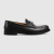 古驰（GUCCI）男鞋2024新款舒适时尚休闲皮鞋男士乐福鞋 黑色 45.5