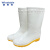 稳斯坦 WF033 白色雨鞋工作雨靴 耐油防滑卫生靴防油工厂水鞋劳保鞋 女中筒40