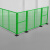 汇一汇 移动护栏 工业车间机械设备铁丝围栏隔离网 绿色 1.5m高*2.5m宽(1网1柱1座)
