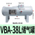 创思艺气动增压阀VBA10A-02气缸增压泵VBA20A-03气体加压器VBA40A-04GN 国产储气罐38L 