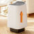 垃圾桶卧室客厅厨房卫生间大容量创意网红桶简约无盖高颜值 18L 赤茶橘