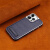 兹荣适用iPhone15Promax苹果14手机壳13pro自带折叠支架12新款11创意小众max商务皮套包防摔保护套pus 绅士蓝 iPhone 15 Pro