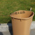 适用于定制沭露适用于定制带盖垃圾桶加厚摇盖垃圾桶清洁箱办公室废物箱30L40L大垃圾箱 40L带盖子H款土黄色