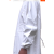 耐油耐酸碱防水中长款白食品男女围裙大褂PU罩衣 皮革反穿衣