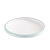 贝莱恩A5食品级密胺盘子商用餐具蓝边餐厅酒楼菜盘湘菜盘饭盘圆盘餐盘 鼓形盘 10英寸