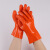 东亚博尔格手套608pvc橘色防滑防油颗粒浸塑劳保手套水产捕捞抓鱼 博尔格608PVC手套