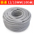 灰色包塑金属软管电线电缆套管塑料保护阻燃白色穿线管蛇皮波纹管 国标加厚75mm (1米)