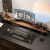 欧斯爵桌面台式电脑显示器增高架胡桃木色木办公室桌上显示屏幕支架 胡桃色120X20X12CM