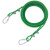 金佩奇 包塑晾衣绳 绿色钢丝绳塑胶 包塑料带胶软钢丝绳 6mm粗8米长 一根价 晾衣绳晒被绳户外包塑钢丝