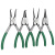 卡簧钳5寸7寸小号卡环挡圈钳子9寸13寸轴用内外卡簧钳套装 卡簧钳7寸四件套 WNS02