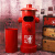 定制适用消防栓垃圾桶创意复古工业风大号脚踩餐厅铁艺户外筒装饰美式摆件 小号红色