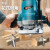 电木铣木工锣机开槽机大功率多功能修边机雕刻机榫孔镂铣电动工具 1500W定速款+15件套+倒装板