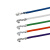 KF2510 2.54mm间距端子线 单双头压 26/24/22awg 彩色电子线 橙色(100条) 100mm x 单头压端子 x 26awg