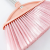 金诗洛 塑料扫把套装 粉色 不锈钢长柄扫把不粘毛发加宽清洁扫帚 KT-282