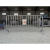 304不锈钢铁马护栏活动隔离超市地铁高铁学校防护栏双面定制logo 304材质38管*22管1.2米高*1.5米长