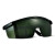 星曌电焊眼镜焊工专用防打眼防强光电弧焊接氩弧焊劳保男护目镜 深绿10付(送眼镜袋+布)