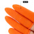 手指套防滑加厚橙色耐磨橡胶点钞保护劳保胶手指 橙色防滑M中码20只装