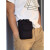 酷奇袋鼠新款腰包男多功能手机包工地手机袋大容量穿皮带腰挂包竖证件烟包 黑色 均码
