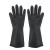 春洋45/60cm耐酸碱工业手套橡胶手套加厚加长防水腐蚀实验化 黑色35cm1双 XL