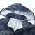 君御 反光雨衣套装分体式 N211-1A 单帽檐防暴雨含雨裤骑车外卖交通 藏青色 (4XL)