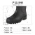  联嘉 PVC高筒雨靴 长筒劳保胶鞋 工地安全防护雨靴 黑色43码 黑色 43 