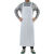 韩版双肩背带防水围裙超市工作服加大长防油时尚美发厨房居家男女 咖啡色小号 围裙