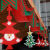 渡鹊桥圣诞节装饰照片墙拉花彩旗party布置装饰品夹子圣诞树毛毡小拉旗 3m 圣诞树拉花【8个挂件】