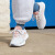 adidas DURAMO 9训练备赛竞速轻盈疾速跑步运动鞋女子阿迪达斯 白色/粉色/灰色 39(240mm)