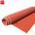 谋福 绝缘垫10kv高压橡胶板 配电室绝缘胶垫台垫 工业胶皮耐油（红色条纹 1米*5米*10mm厚）