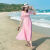 孜霓苗族服装女沙滩裙女海边度假波西米亚长裙2023新款短袖超仙显瘦雪 黑色喇叭袖 S
