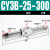 气动长行程RMS磁偶式无杆气缸CY3B/CY1B-10/15/20/25/32/40-100定制 CY3B25-300