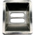 户外垃圾桶配件方形圆形不锈钢烟灰缸分类标识物业垃圾箱内胆 可回收物分类标识11.8x14.7
