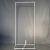 莎庭（SARTILL）哑金色婚庆道具指示牌架子背景架婚礼花架迎宾区铁艺方形拱门展架 哑金色0.8*1.8米加横方款