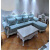 颐伴欧式沙发小户型客厅组合欧式布艺转角组合沙发 可拆洗大小户型实 如图款1蓝色 0cm 单人