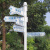 定制铁艺指示牌导向牌指引牌小区景区路牌引路牌路标方向指路牌标 立柱