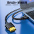 山泽 Micro HDMI转HDMI连接线 微型HDMI转接头转换线 连接显示器数据传输线 1.5米黑 06MN9