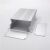 铝合金外壳铝型材盒子分体带耳铝壳电池盒壳体PCB壳开孔定制92*35 氧化白色100mm