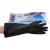 北塔乳胶手套加长加厚耐酸碱黑色工业防化劳保手套耐磨防 北塔55厘米10双价格