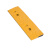 鼎红 台阶垫橡胶斜坡垫马路牙子汽车上坡爬坡垫门槛垫路沿坡50×17×4.5cm（黄色）