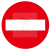 全厂限速五公里小区减速行限高桥梁限重禁止停车圆形指示牌定做 禁止驶入 30x30cm