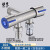 304不锈钢角阀一进二出双出水双控开关一分二上下马桶 浅黄色