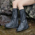 莱文格（LEVENGER）防雨鞋套高筒鞋套PVC加厚防滑鞋套骑行户外防护防水鞋套 厂家批发 819A高筒咖啡色 S(35-36)