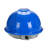 顶强 V型透气孔  ABS安全帽加厚防砸抗冲击工程建筑防护帽 蓝色