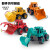 汇纳玩具（HUI NA TOYS）儿童惯性小汽车工程车挖掘机推土挖土铲车男孩宝宝玩具车礼品 橙色推土机