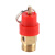 纳仕德 DL324 空压机安全阀 自动黄铜弹簧式气体排气泄压阀 安全阀红帽1/8(1分 8公斤)