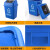 摇盖垃圾桶大号大容量洗手间垃圾桶带盖长方形夹缝翻盖直投商用大 40升加厚带盖蓝色垃圾袋8只