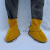 电焊护脚套牛皮护腿罩盖防烫焊接防护装备耐高温阻燃隔热焊工鞋套工业品 zx黄色护脚22厘米系带款