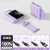 ROMADA充电宝20000毫安新款超大容量自带线小巧便携适移动电源 紫色标准版普通快充自带4线--提 20000mAh