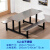 封浮 食堂餐桌学校学生员工厂多人连体快餐桌组合不锈钢餐桌6人位 加固 不锈钢120x60x75cm 